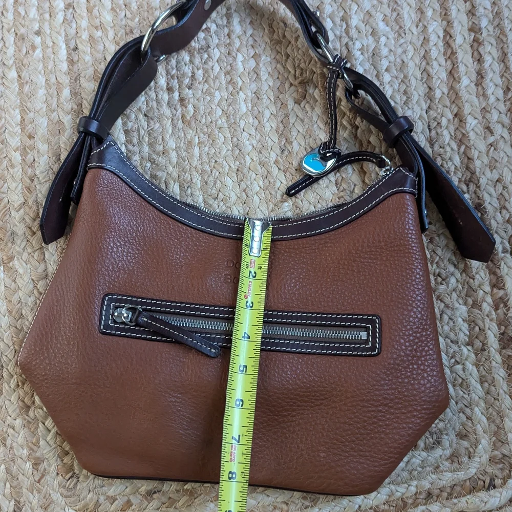 Dooney & Bourke Brown Leather Hobo Handbag - Picture 16 of 16